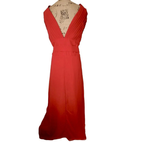 Womens Plus Elegant Princess Maxi Rhinestone Prom Gown Red Sizes 3x-4x; 26-28 - Picture 3 of 16